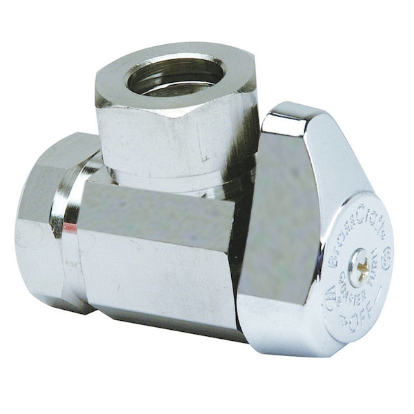 Brasscraft BrassCraft 1/2 in. FPT outlets X 1/2 in. MPT Brass Shut-Off Valve G23301X C1 - main